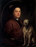 William Hogarth, Self-Portrait with a Pug